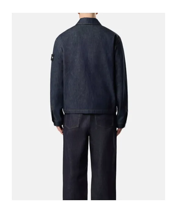 Stone Island Logo Patch Denim Jacket