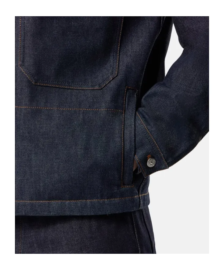 Stone Island Logo Patch Denim Jacket