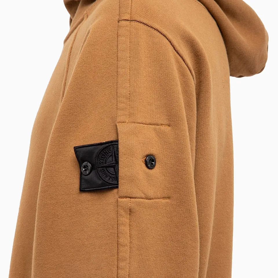 Plain Logo-Patch Cotton Hoodie