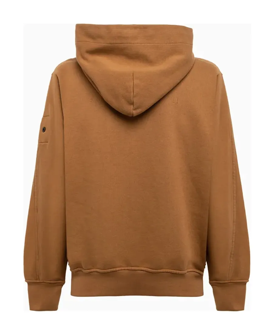 Plain Logo-Patch Cotton Hoodie