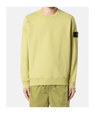 Regular-Fit Crewneck Sweatshirt With Elasticated Cuffs