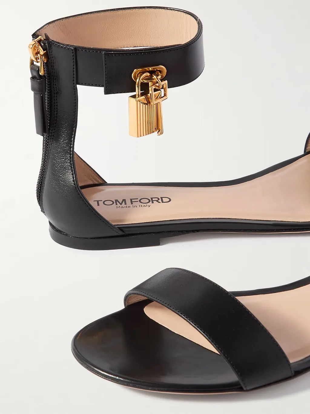 Embellished Leather Sandals