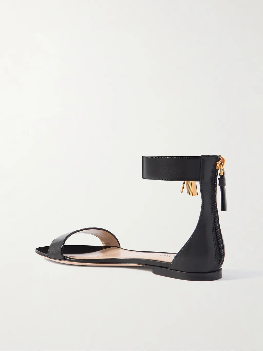 Embellished Leather Sandals