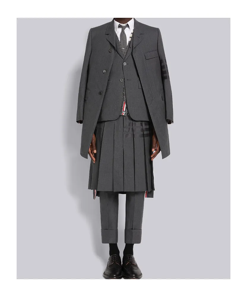 Thom Browne 4-Bar Single-Breasted Blazer