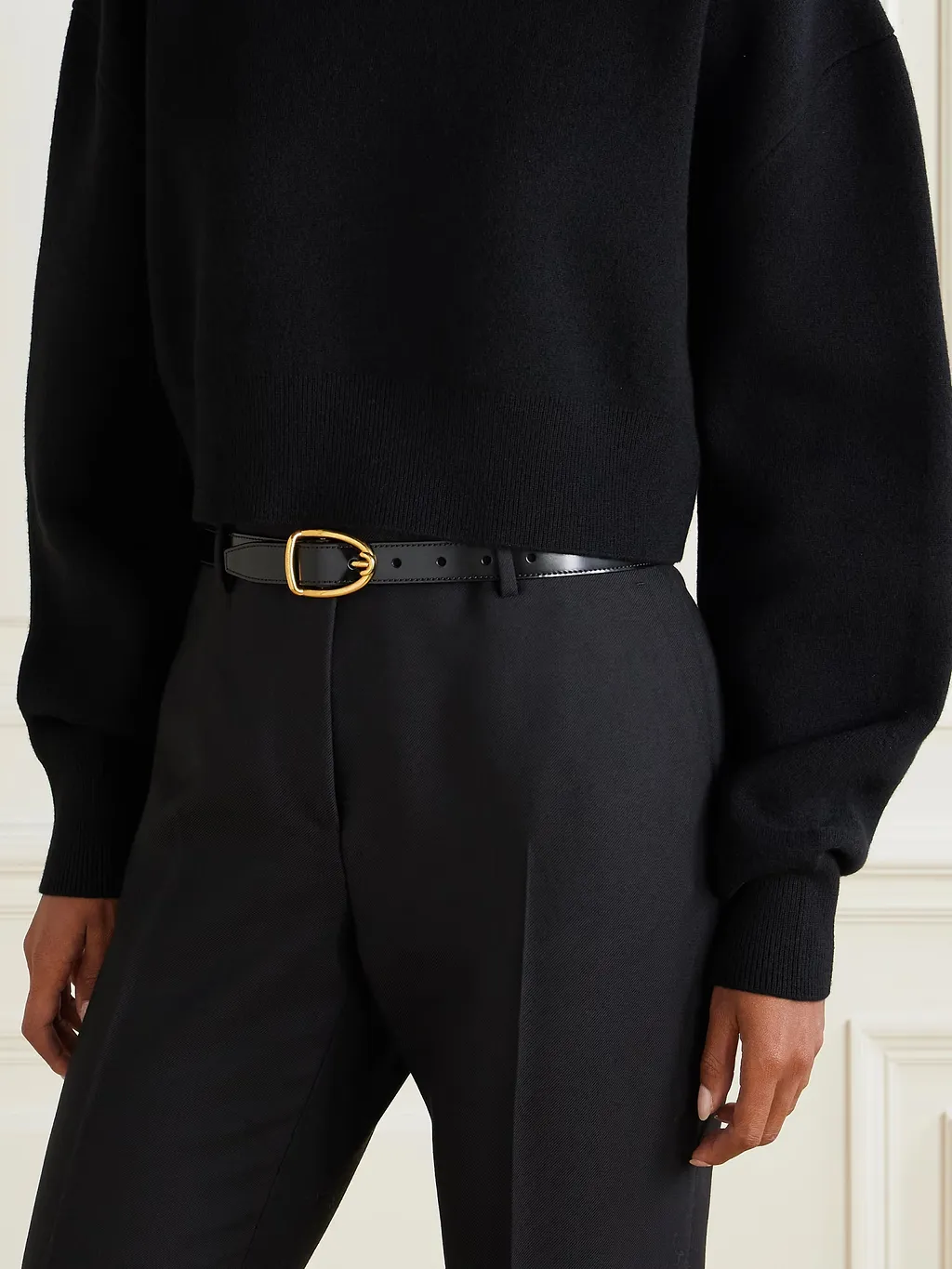 Glossy Leather Belt