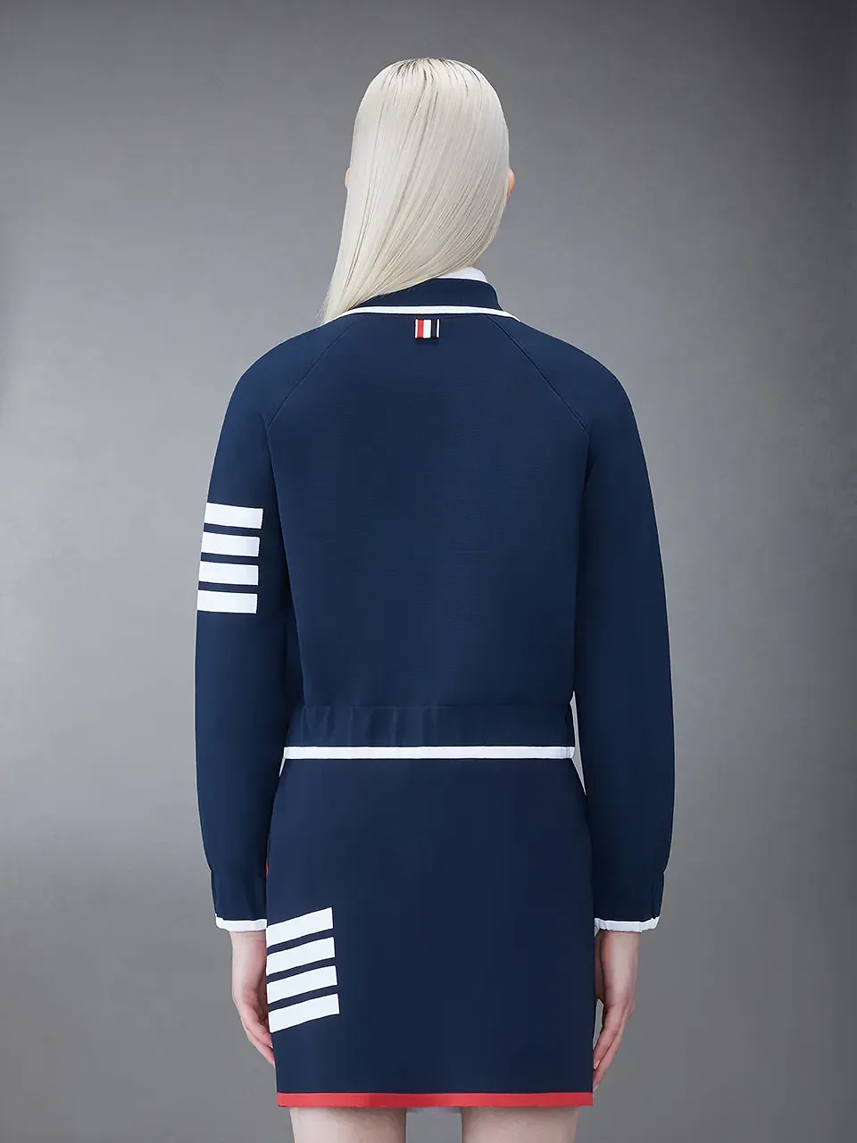 Thom Browne 4-Bar Striped Button-Up Jacket
