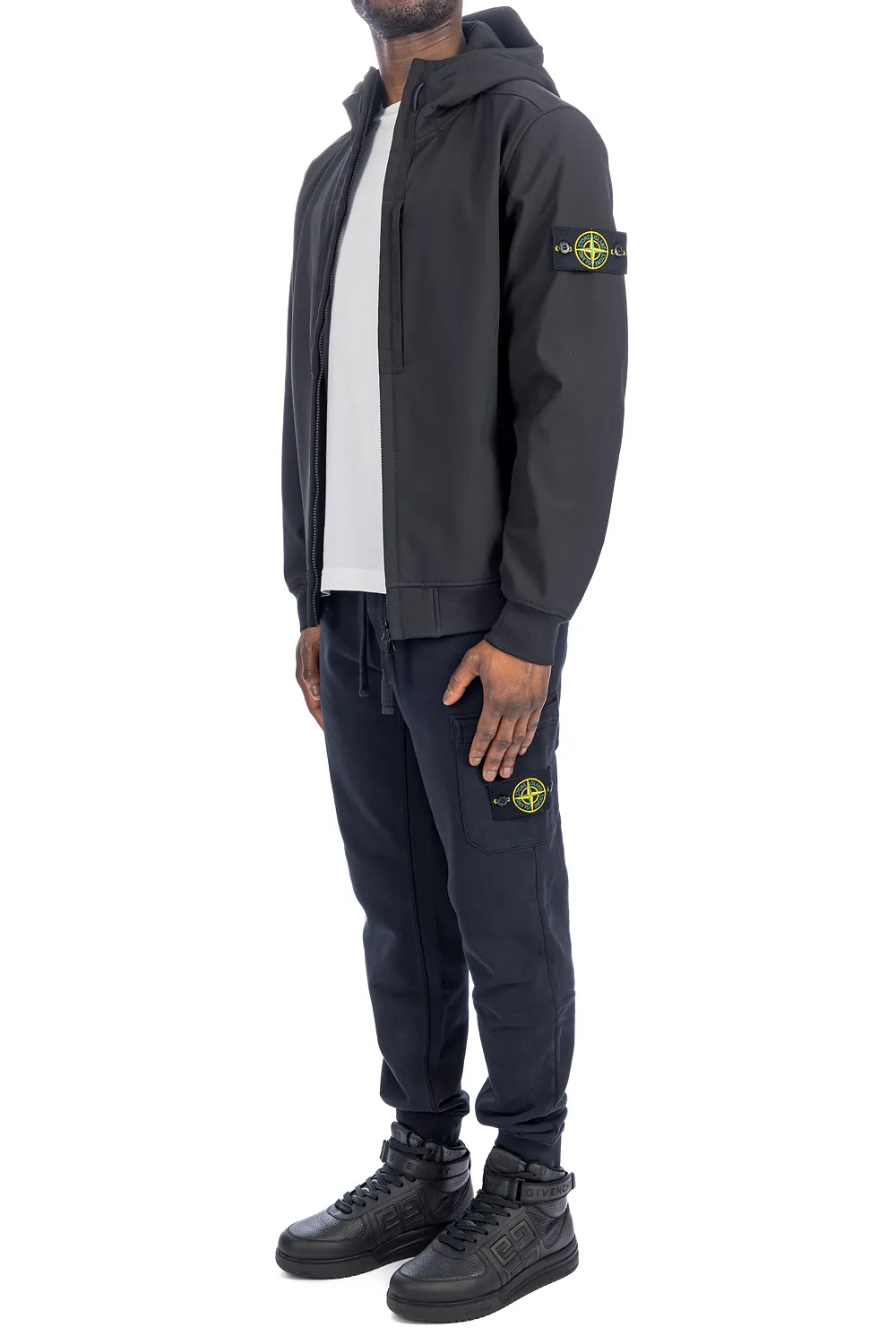 Stone Island Zip-Up Drawstring Jacket