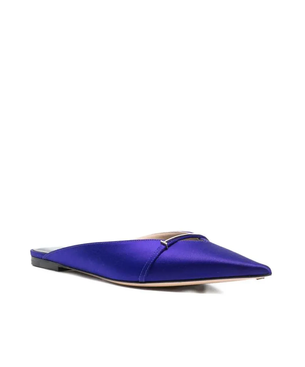 Julianne Satin Mules