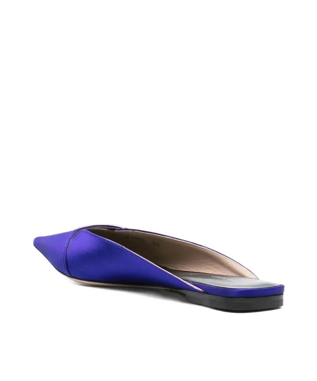 Julianne Satin Mules