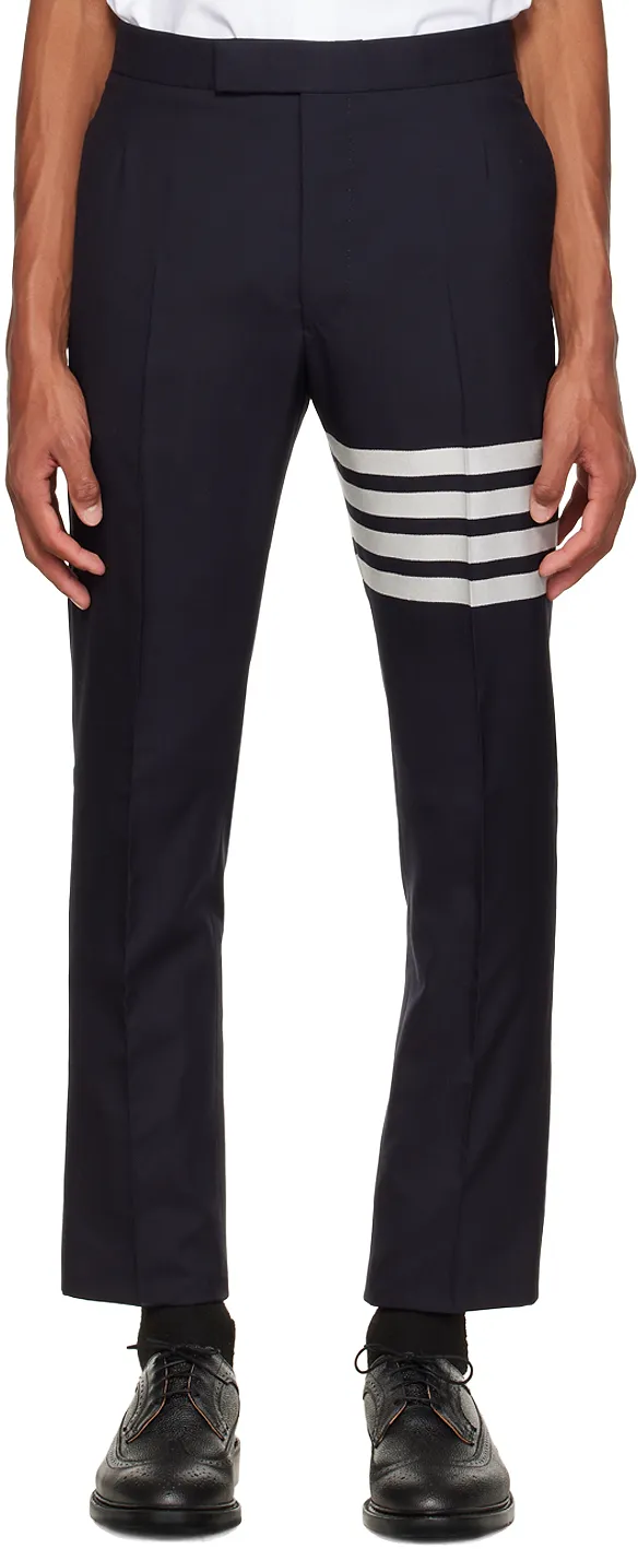 Thom Browne 4-Bar Striped Detail Trousers