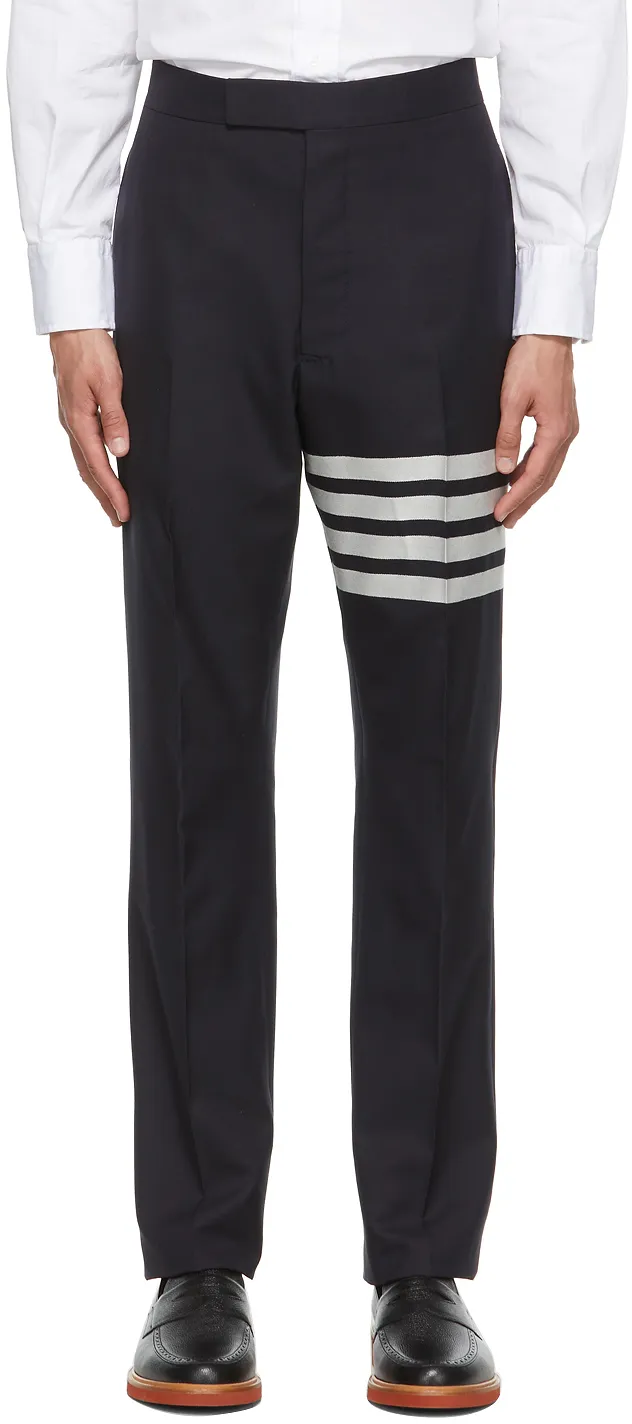 Thom Browne 4-Bar Striped Detail Trousers