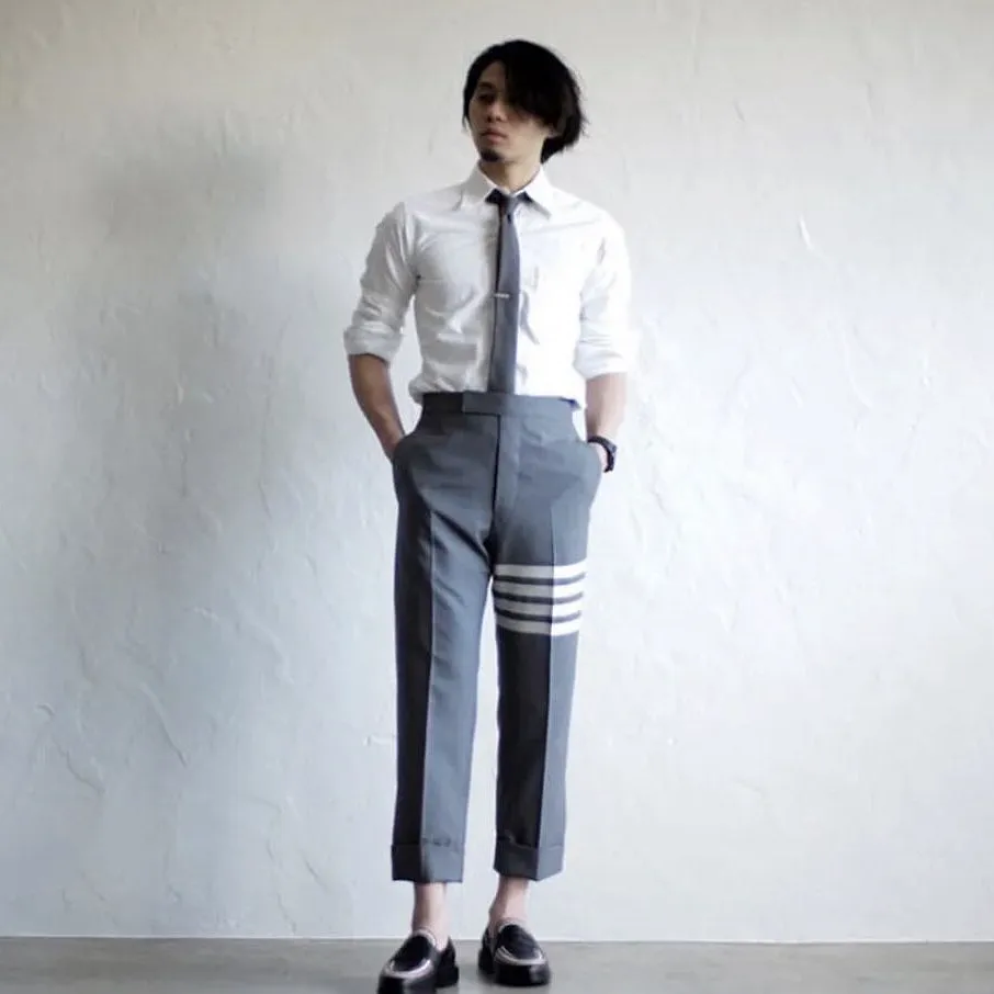 Thom Browne 4-Bar Striped Trousers