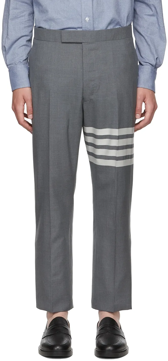Thom Browne 4-Bar Striped Trousers