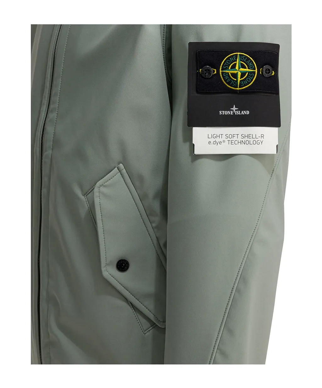 Stone Island Stand Collar Zip-Up Jacket