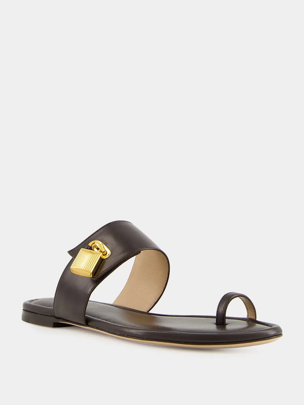 Espresso Flat Sandals