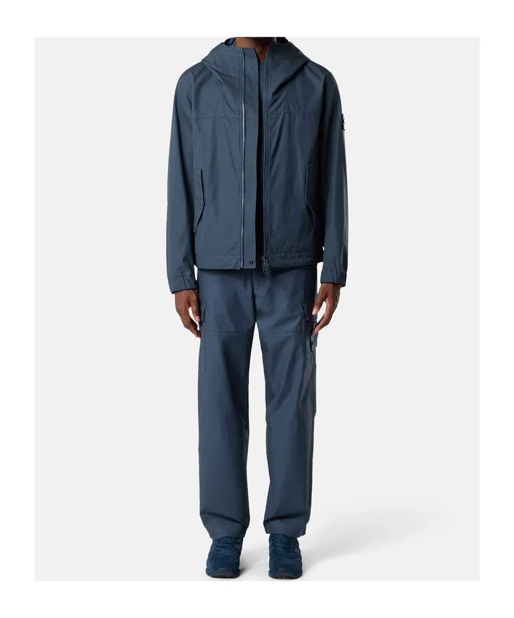 Stone Island Logo Patch Zip-Up Jacket