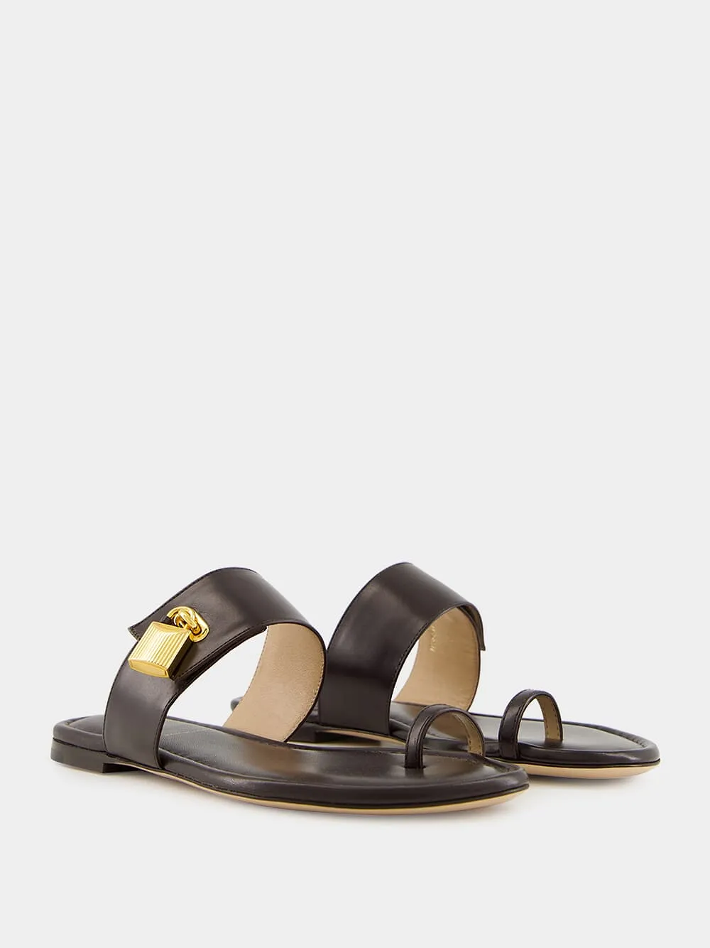 Espresso Flat Sandals