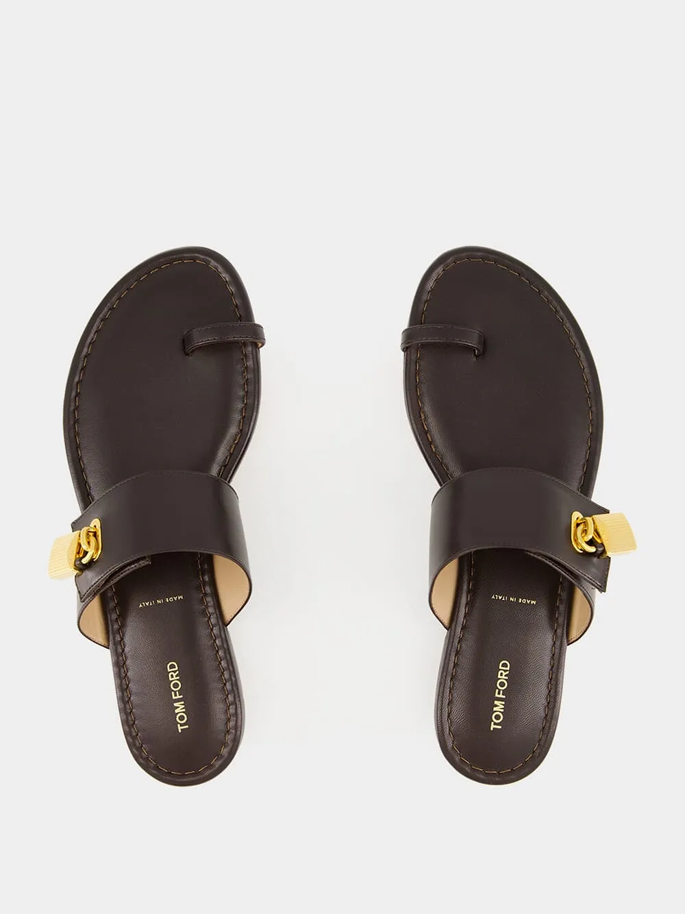 Espresso Flat Sandals