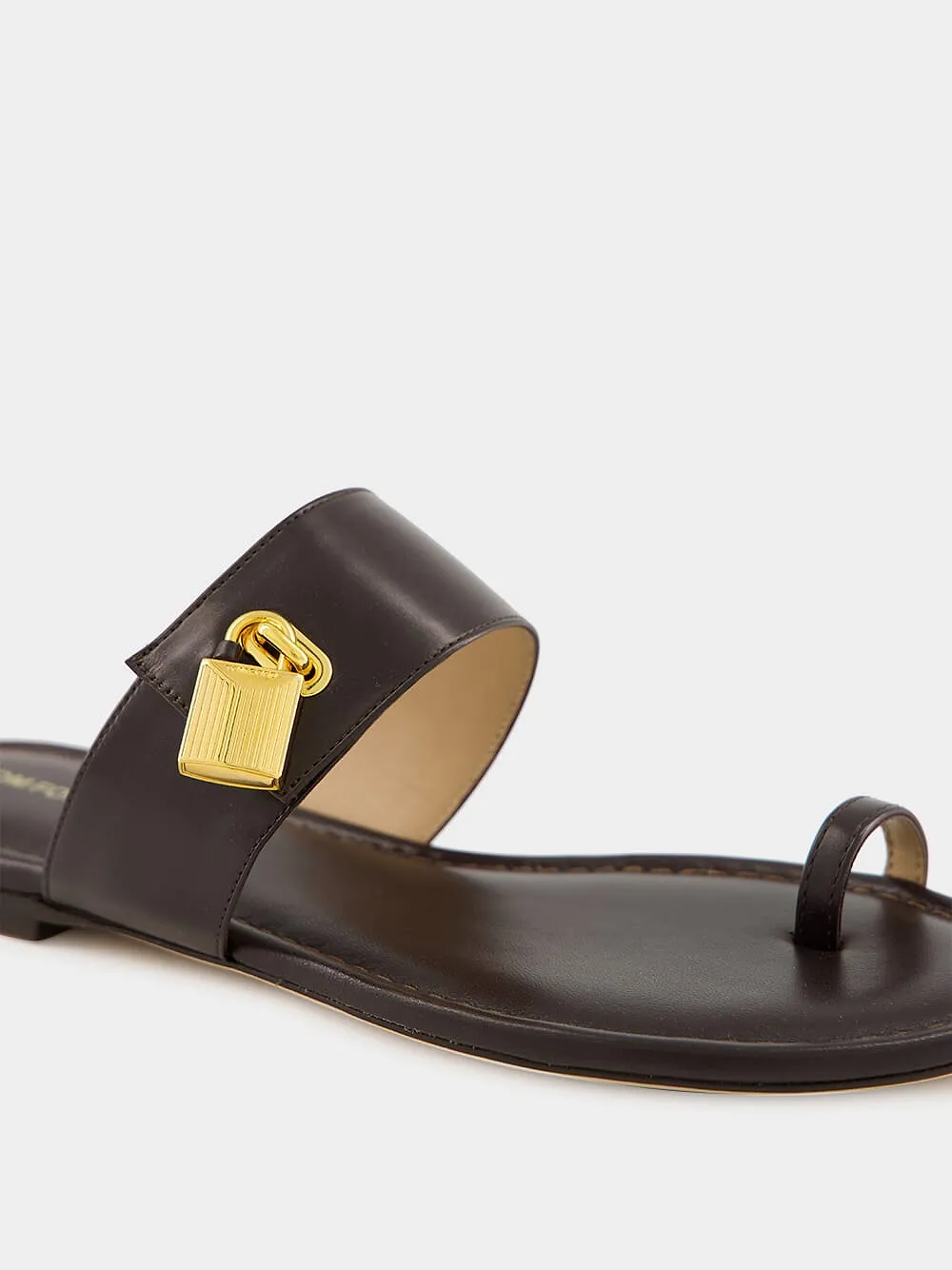 Espresso Flat Sandals
