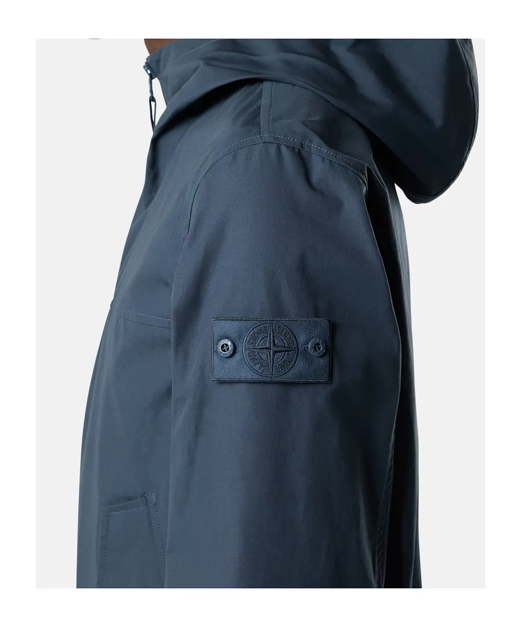 Stone Island Logo Patch Zip-Up Jacket