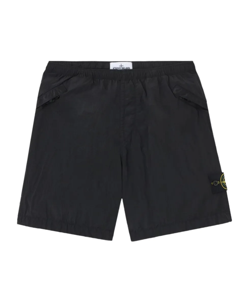 Stone Island Logo Patch Elasticated Waistband Shorts