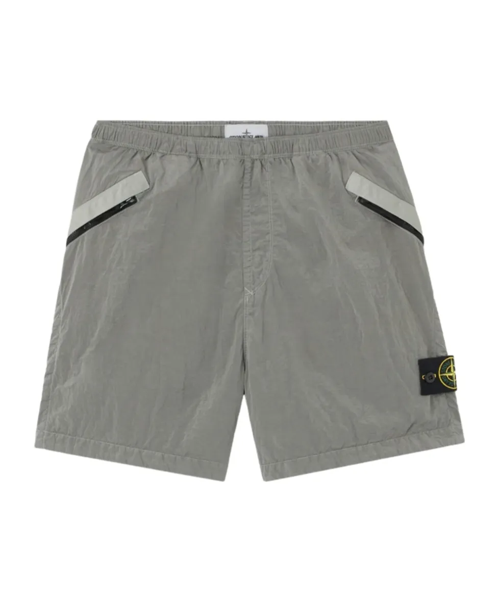 Stone Island Logo Patch Bermuda Shorts