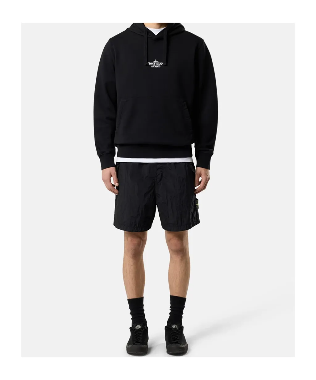Stone Island Logo Patch Elasticated Waistband Shorts