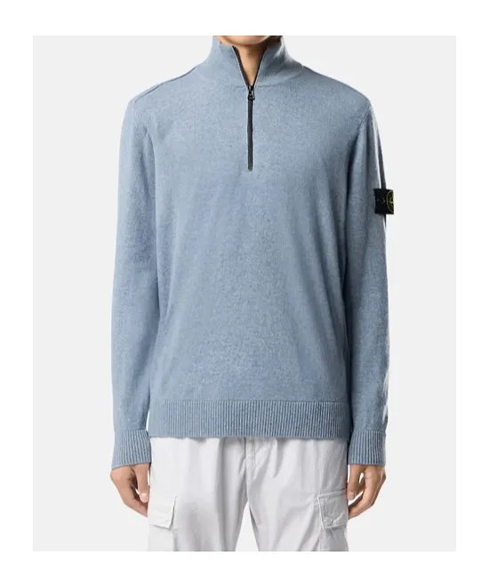Zip Mock-Neck Sweater