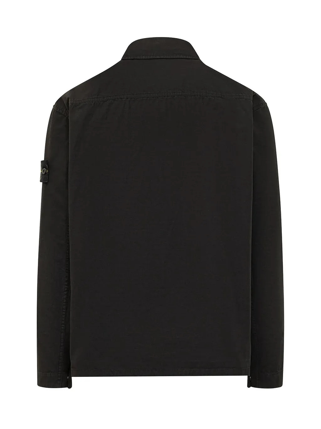 Stone Island Zip-Front Badge Shirt