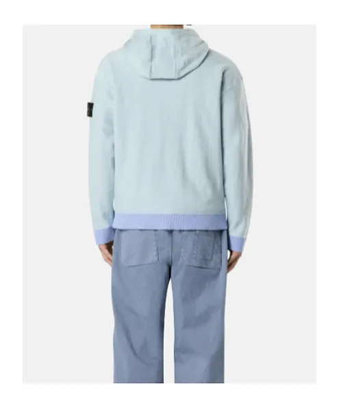 Stone Island Logo Patch Zip Hooded Jacket