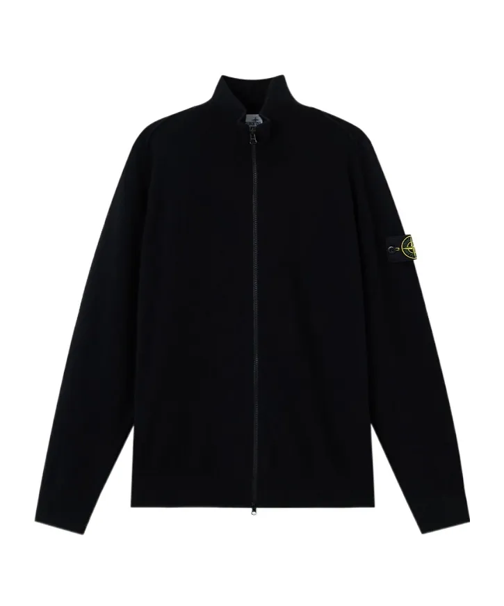 Zip-Up Track Jacket With Rolled Edges