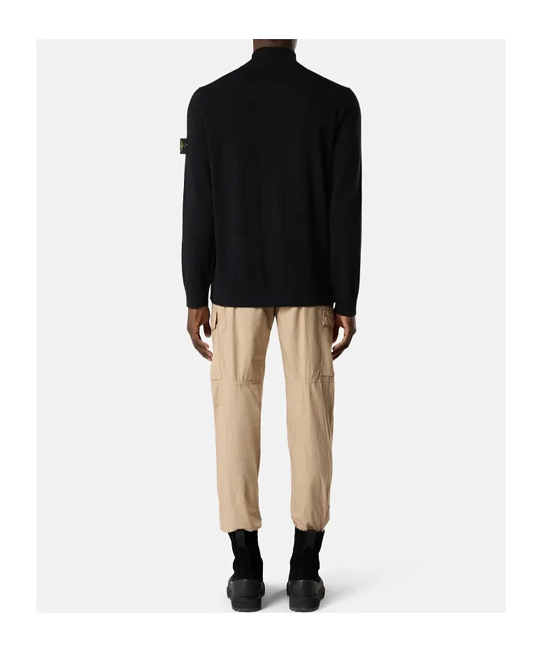 Zip-Up Track Jacket With Rolled Edges