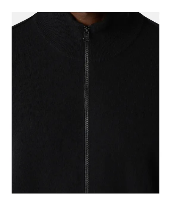 Zip-Up Track Jacket With Rolled Edges