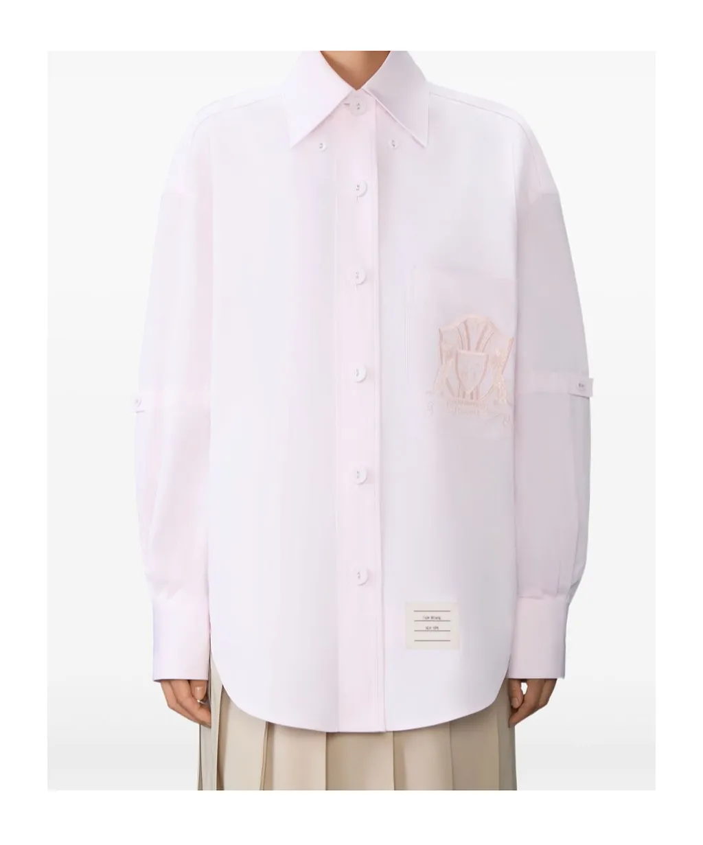Thom Browne Crest Patch Button-Up Shirt