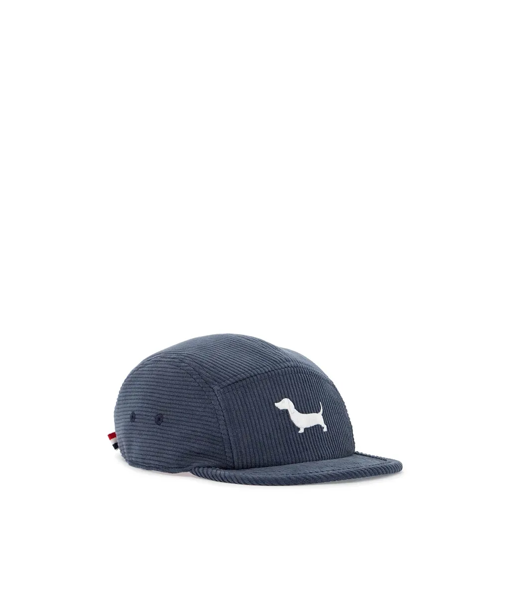 Thom Browne Hector Embroidered Corduroy Baseball Cap