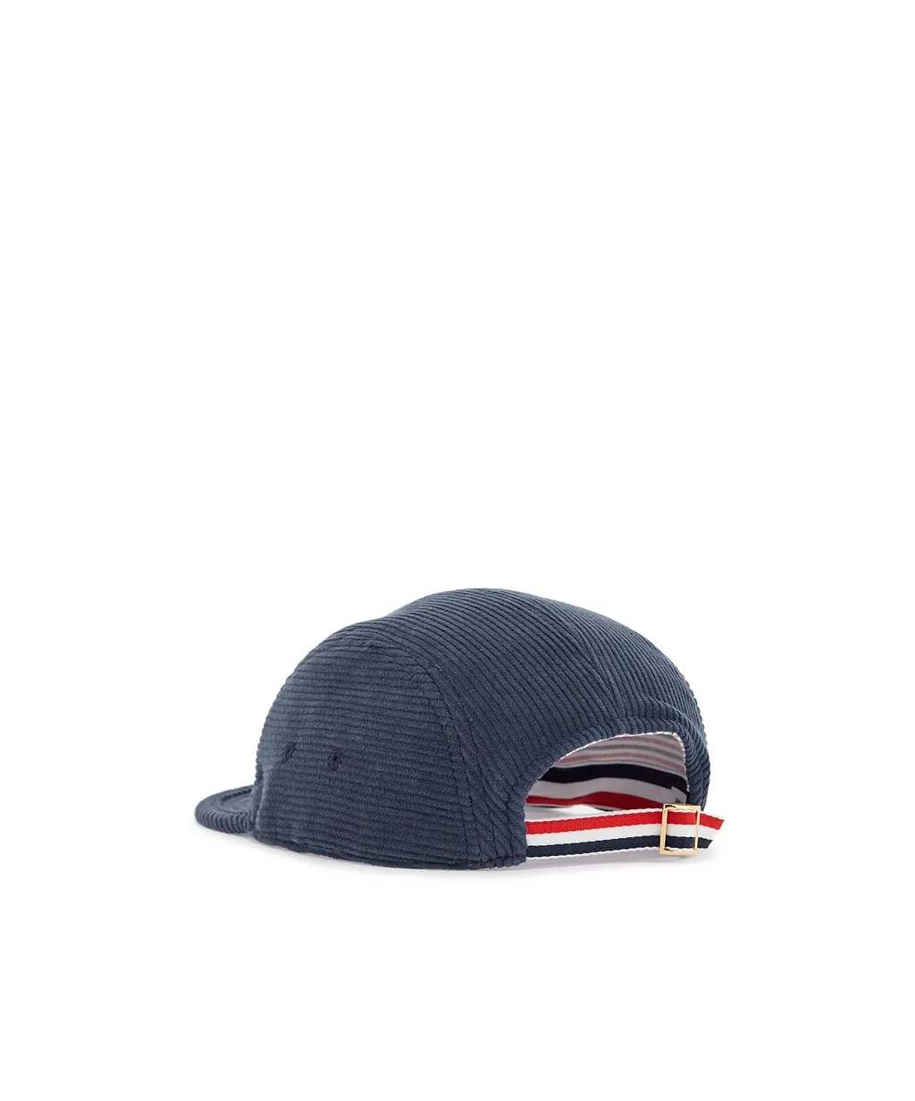 Thom Browne Hector Embroidered Corduroy Baseball Cap