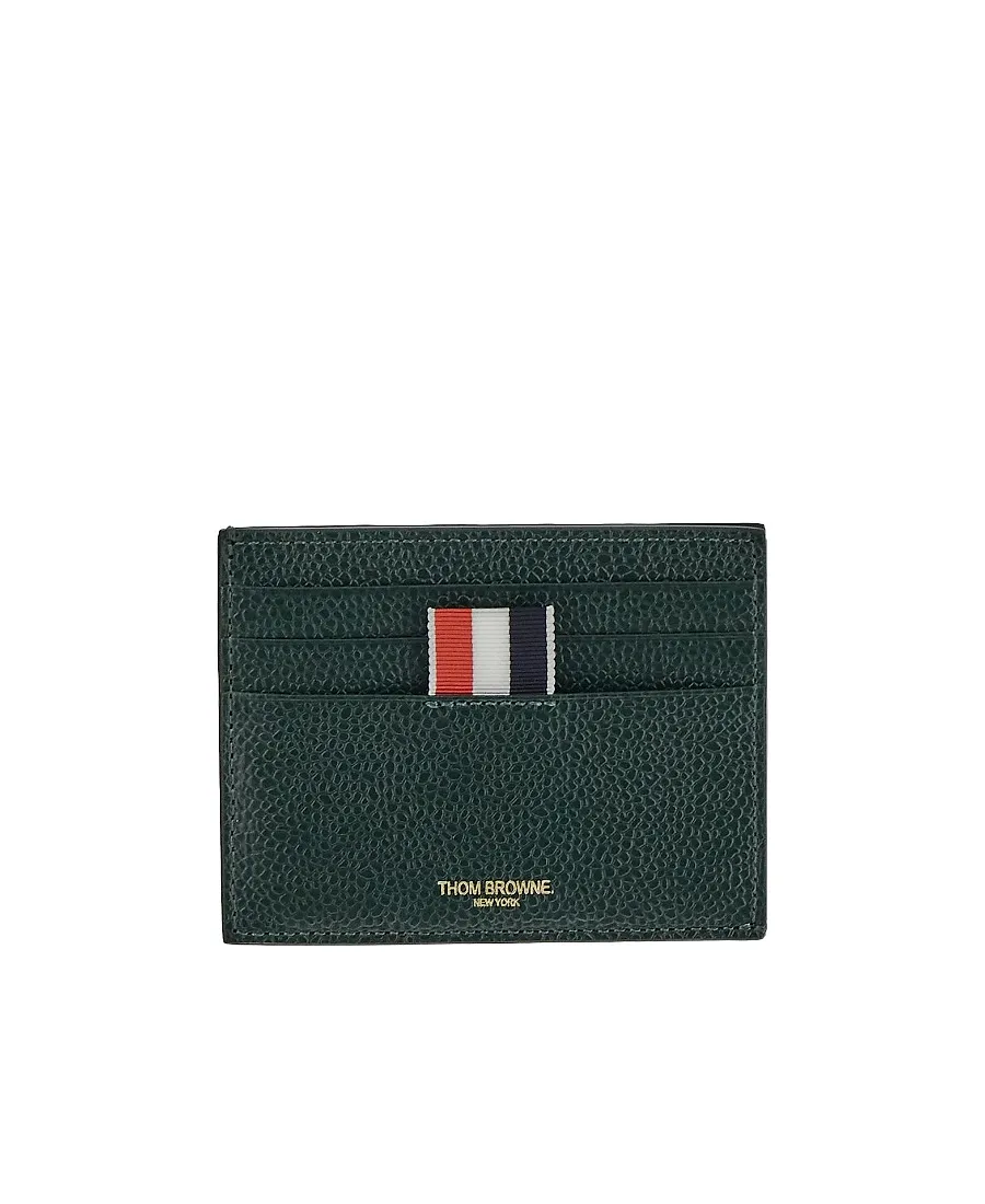 Thom Browne Logo Detailed Card Holder