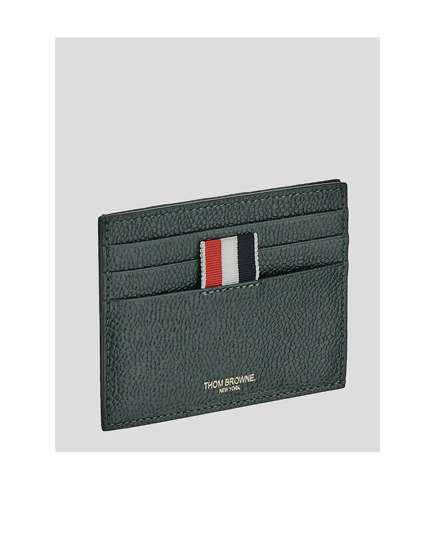 Thom Browne Logo Detailed Card Holder