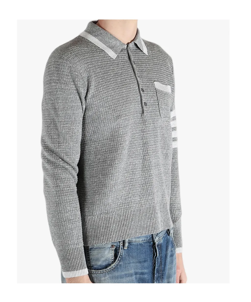 Thom Browne Knitted Polo Shirt