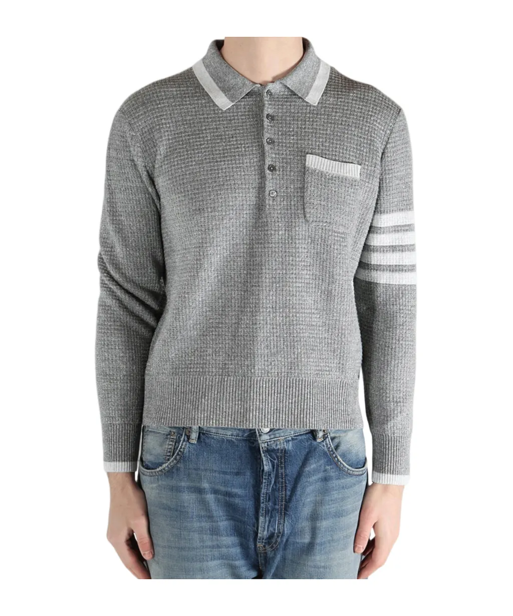 Thom Browne Knitted Polo Shirt