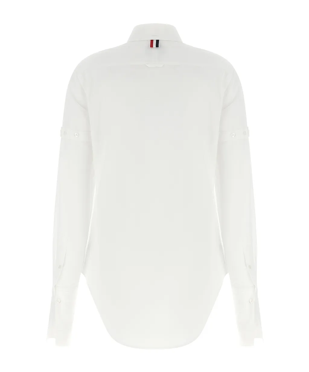 Thom Browne Logo Patch Button-Down Shirt