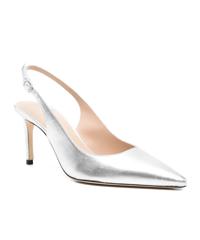 Pointed-Toe High-Heeled Sandals