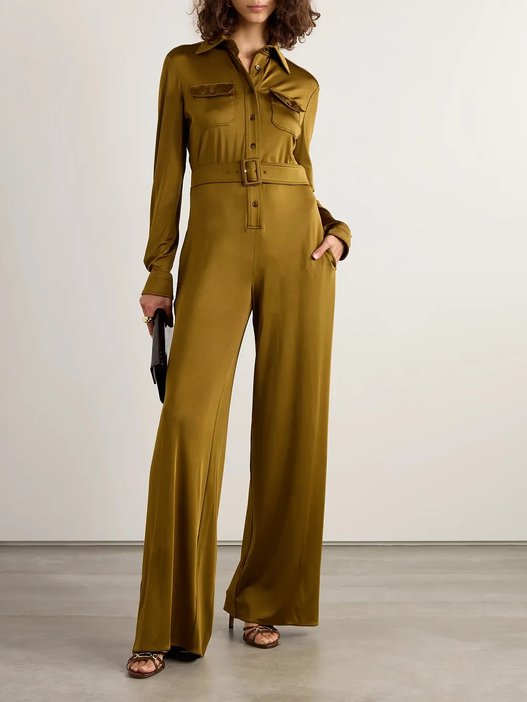 Long-Sleeved Jumpsuit