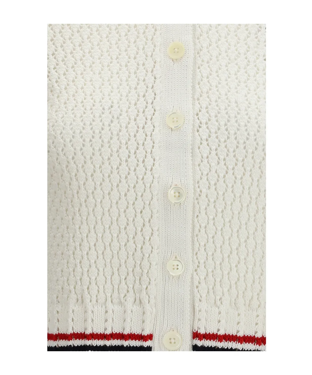 Thom Browne Short Sleeve Buttoned Cardigan