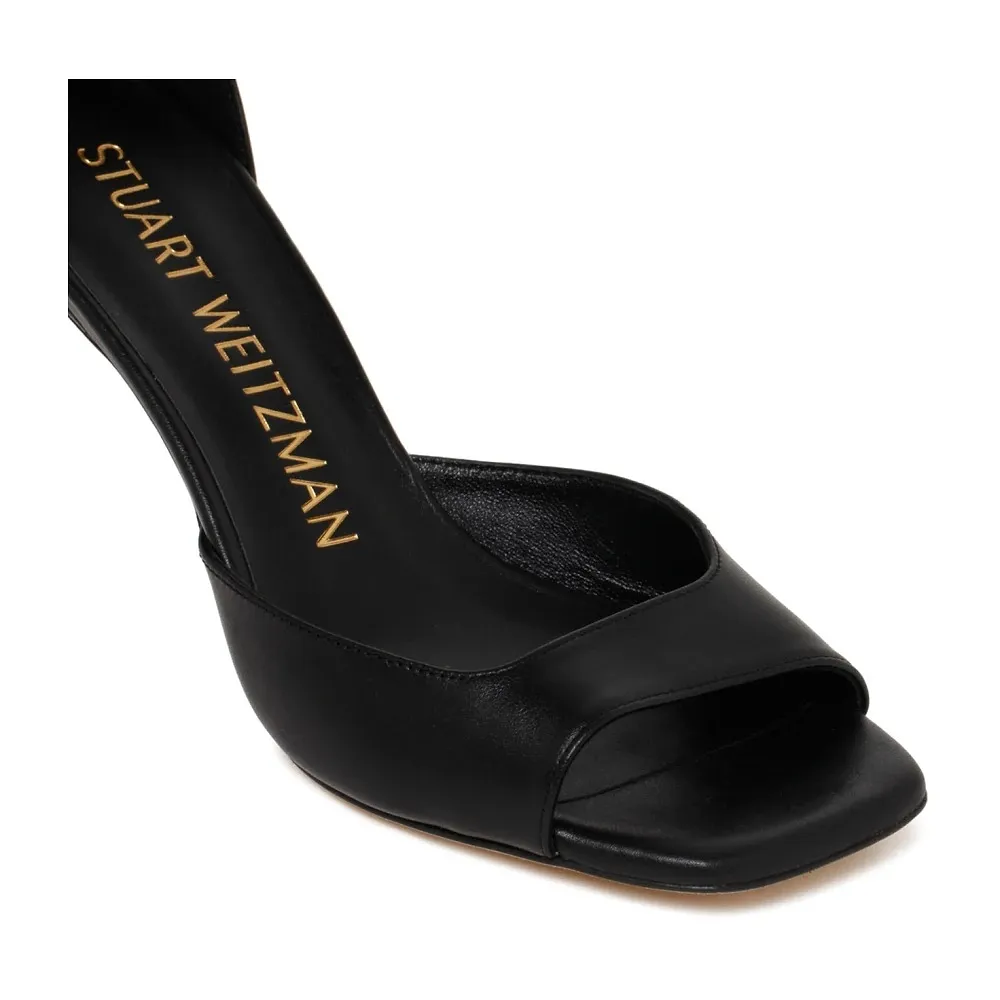 Square-Toed High-Heeled Sandals