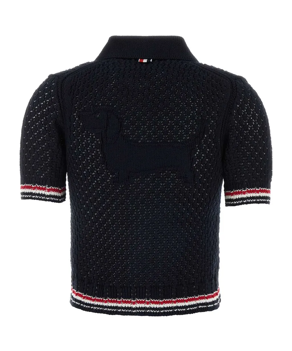 Thom Browne Short Sleeved Buttoned Cardigan