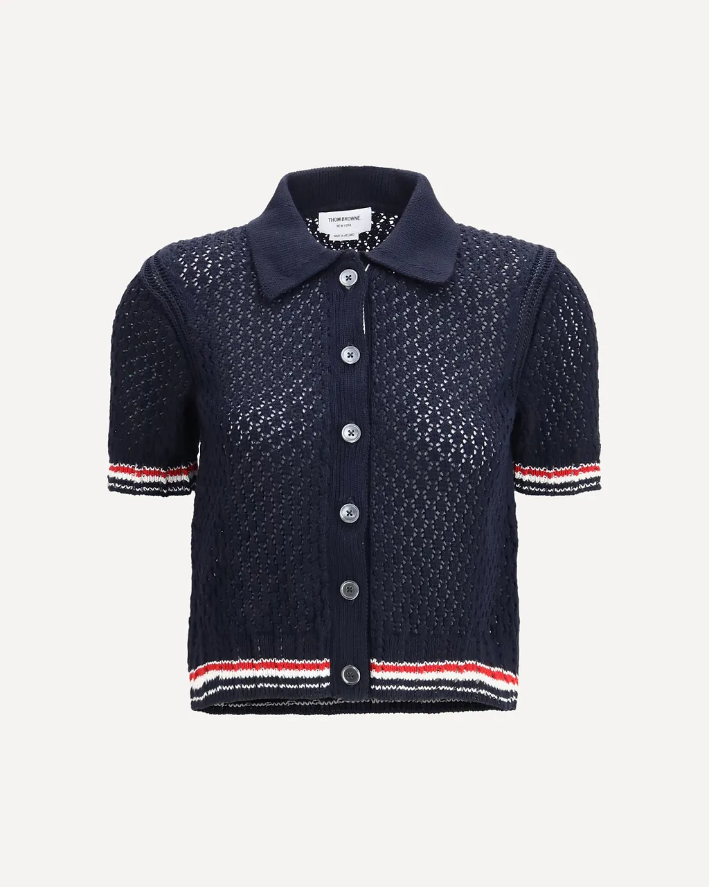 Thom Browne Short Sleeved Buttoned Cardigan