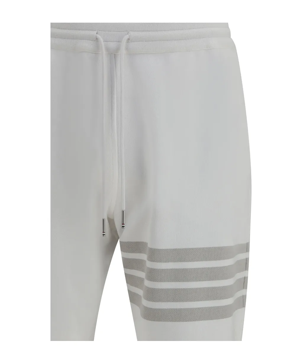 Thom Browne Solid Loopback Overdyed 4-Bar Sweatpants