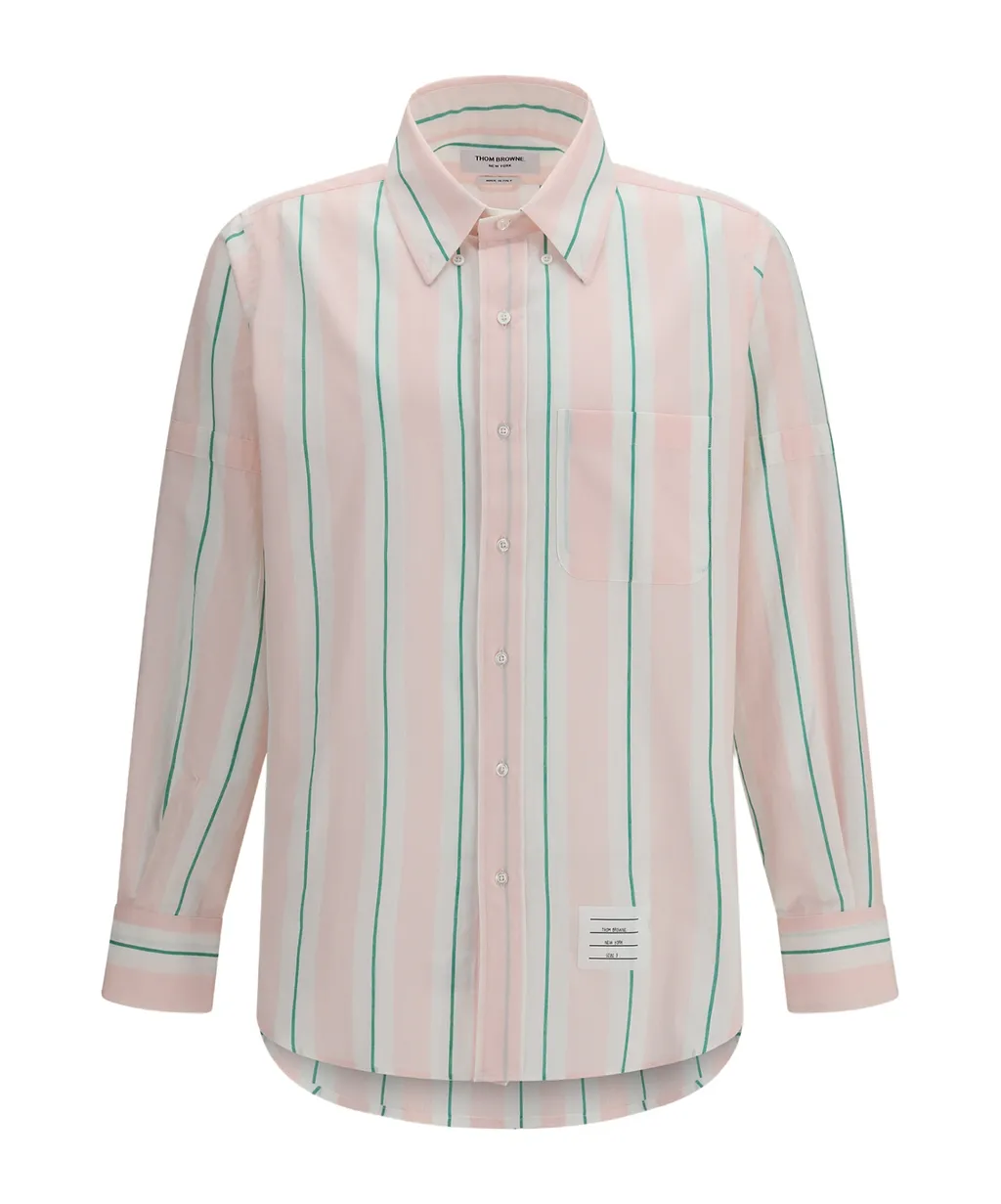 Thom Browne Striped Button-Down Shirt
