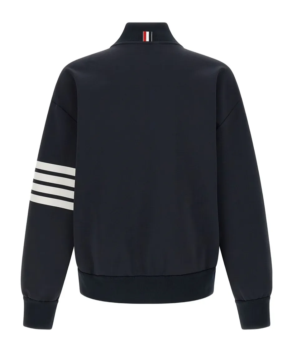Thom Browne Striped Zip-Up Bomber Jacket